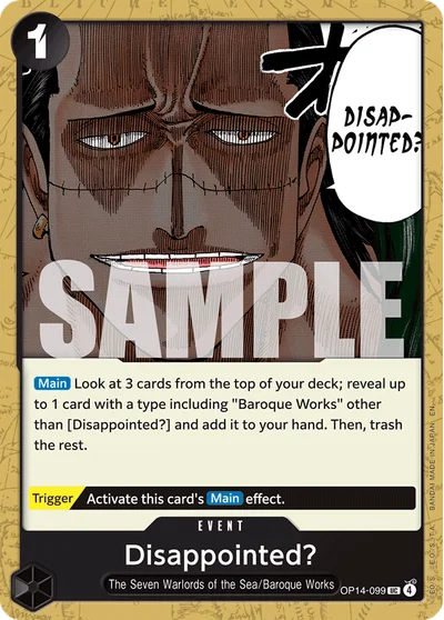 Disappointed? 099 OP14 One Piece TCG Card
