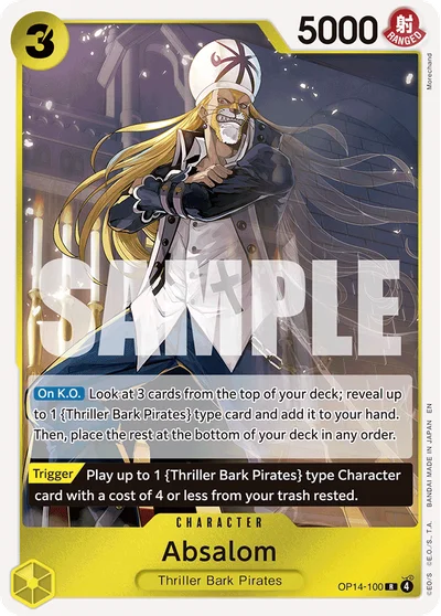 Absalom 100 OP14 One Piece TCG Card