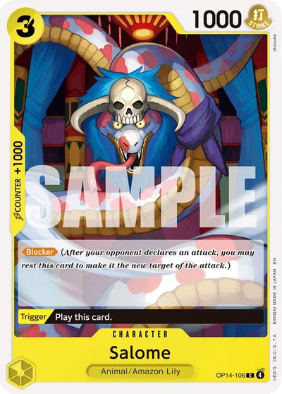 Salome 106 OP14 One Piece TCG Card