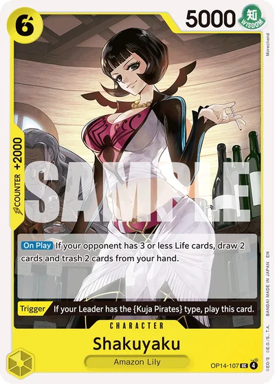 Shakuyaku 107 OP14 One Piece TCG Card