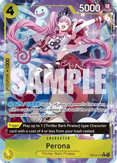 Perona (altArt) 111 The Azure Sea's Seven One Piece Card