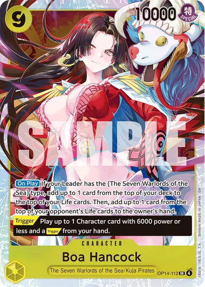 Boa Hancock 112 The Azure Sea's Seven One Piece Card