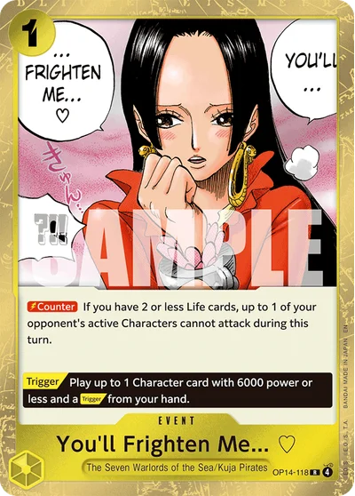 You'll Frighten Me... ♡ 118 OP14 One Piece TCG Card