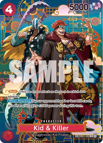 Kid & Killer (specialAltArt) EB01-003 OP14 One Piece TCG Card