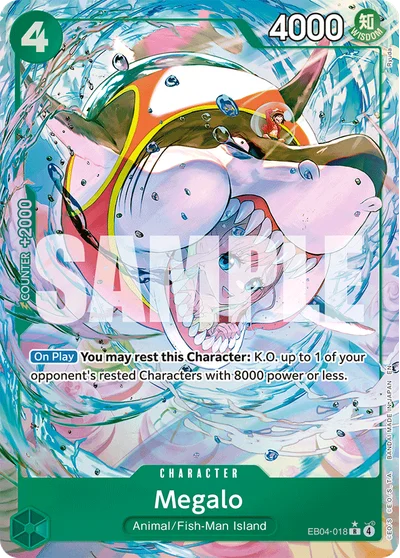 Megalo (altArt) EB04-018 OP14 One Piece TCG Card