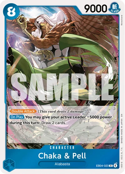 Chaka & Pell EB04-023 OP14 One Piece TCG Card
