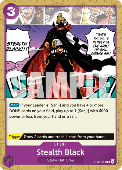 Stealth Black EB04-041 OP14 One Piece TCG Card