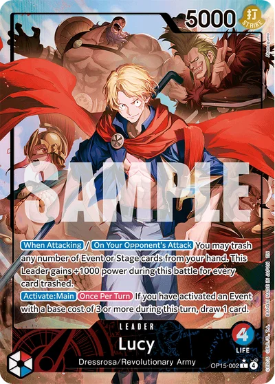 Lucy (altArt) 002 Adventure on Kamis Island One Piece Card