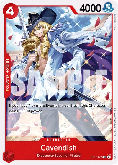 Cavendish 006 OP15 One Piece TCG Card