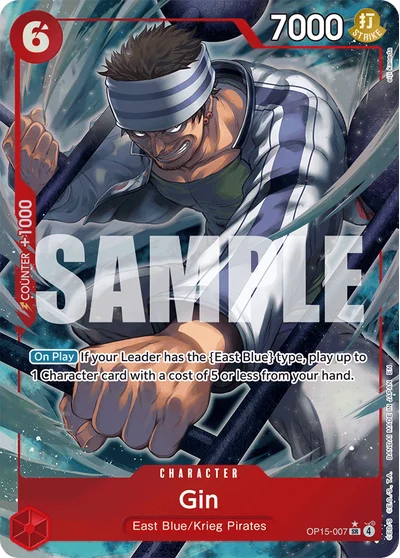 Gin (altArt) 007 Adventure on Kamis Island One Piece Card