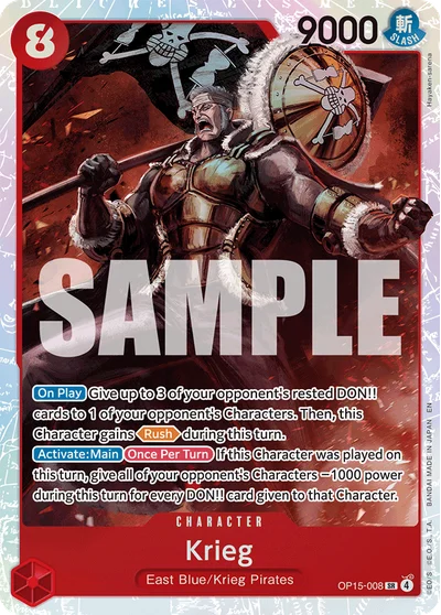 Krieg 008 OP15 One Piece TCG Card