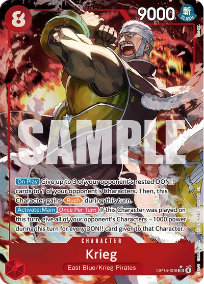 Krieg (altArt) 008 OP15 One Piece TCG Card