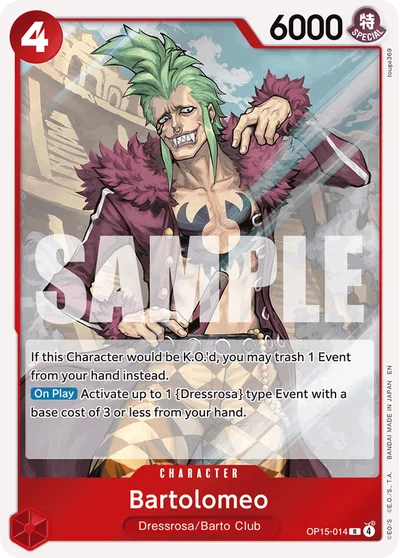 Bartolomeo 014 OP15 One Piece TCG Card