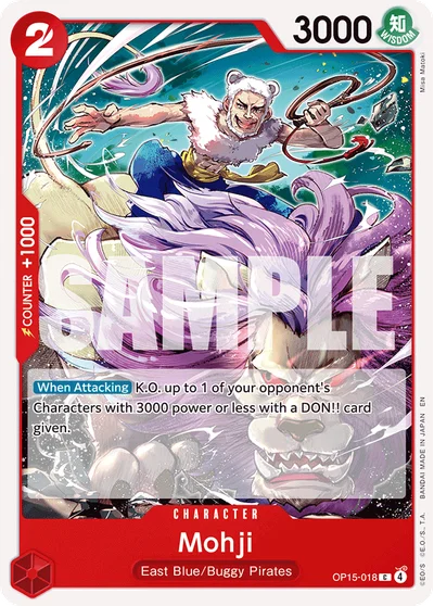 Mohji 018 OP15 One Piece TCG Card