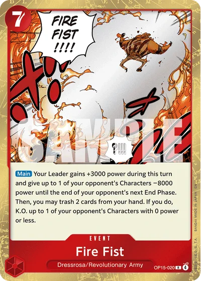 Fire Fist 020 OP15 One Piece TCG Card