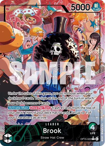 Brook (altArt) 022 Adventure on Kamis Island One Piece Card
