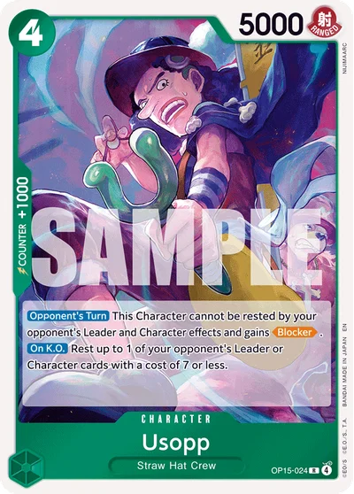 Usopp 024 OP15 One Piece TCG Card