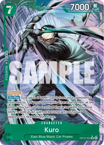 Kuro (altArt) 025 OP15 One Piece TCG Card