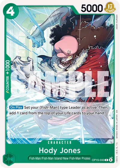 Hody Jones 033 OP15 One Piece TCG Card