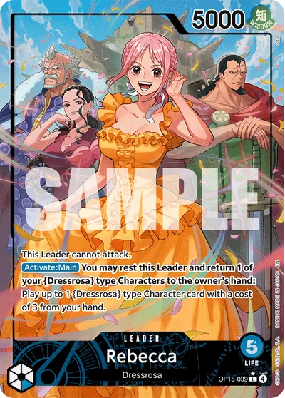 Rebecca (altArt) 039 OP15 One Piece TCG Card