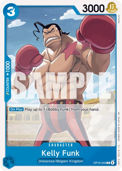Kelly Funk 043 OP15 One Piece TCG Card