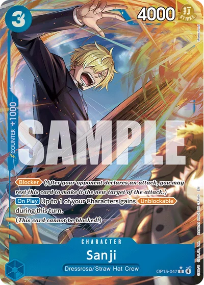 Sanji (altArt) 047 Adventure on Kamis Island One Piece Card