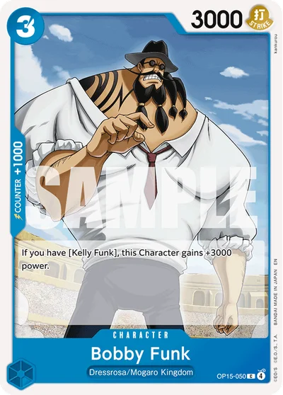 Bobby Funk 050 OP15 One Piece TCG Card
