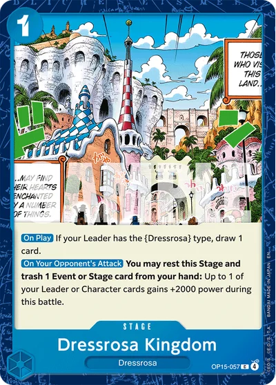 Dressrosa Kingdom 057 OP15 One Piece TCG Card