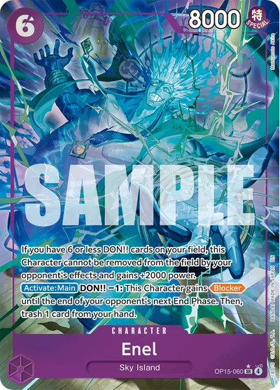 Enel (altArt) 060 Adventure on Kamis Island One Piece Card