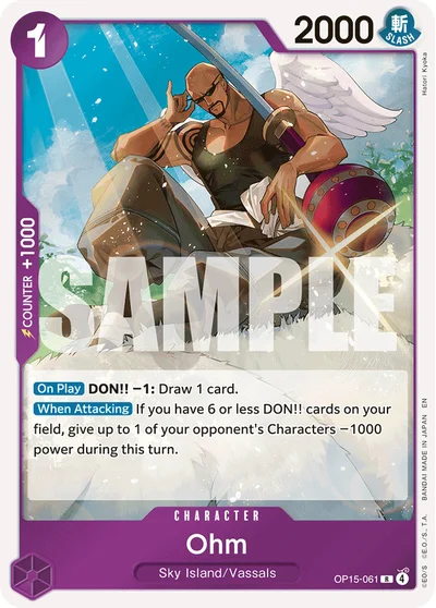 Ohm 061 OP15 One Piece TCG Card