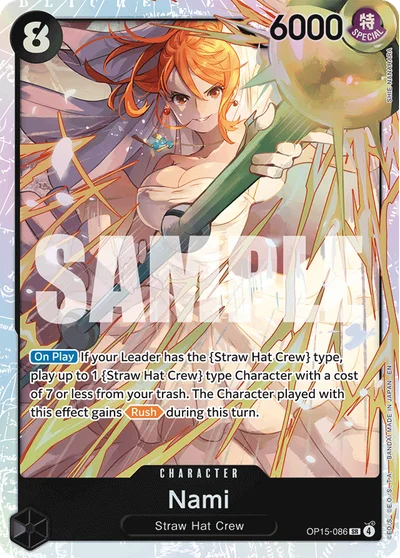 Nami 086 Adventure on Kamis Island One Piece Card