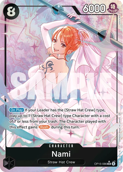 Nami (altArt) 086 Adventure on Kamis Island One Piece Card