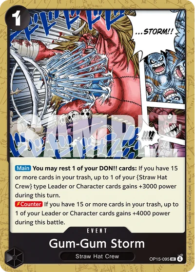 Gum-Gum Storm 095 OP15 One Piece TCG Card
