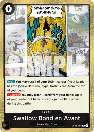 Swallow Bond en Avant 096 OP15 One Piece TCG Card