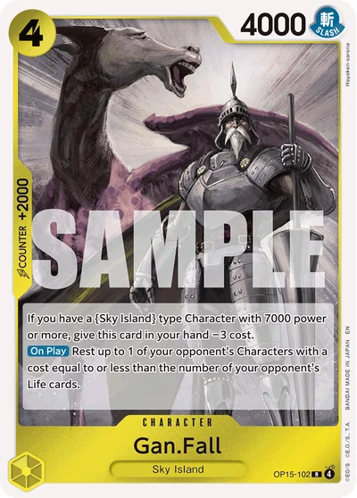 Gan.Fall 102 OP15 One Piece TCG Card