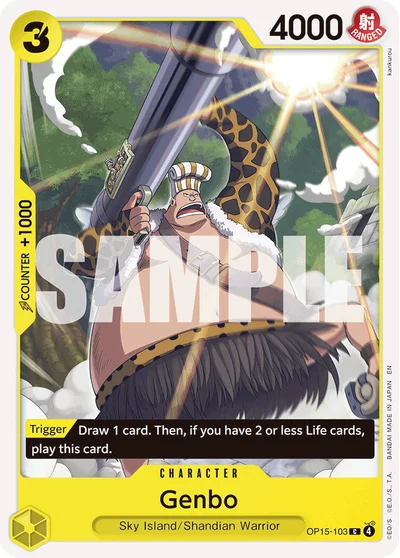 Genbo 103 OP15 One Piece TCG Card