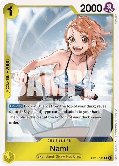 Nami 108 OP15 One Piece TCG Card