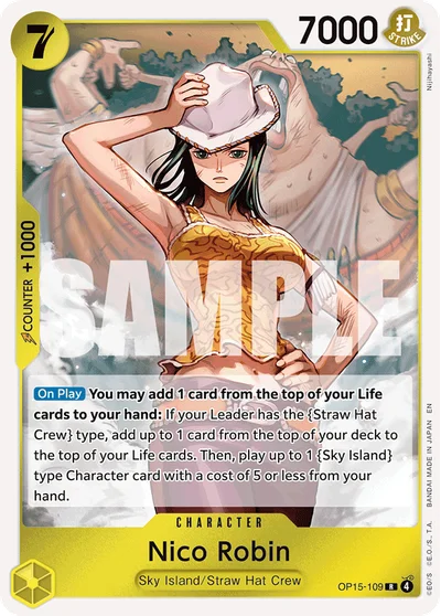 Nico Robin 109 OP15 One Piece TCG Card