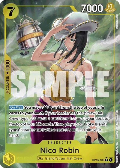 Nico Robin (altArt) 109 Adventure on Kamis Island One Piece Card