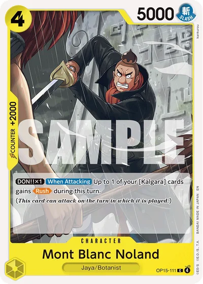 Mont Blanc Noland 111 OP15 One Piece TCG Card