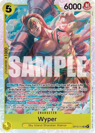 Wyper 114 Adventure on Kamis Island One Piece Card