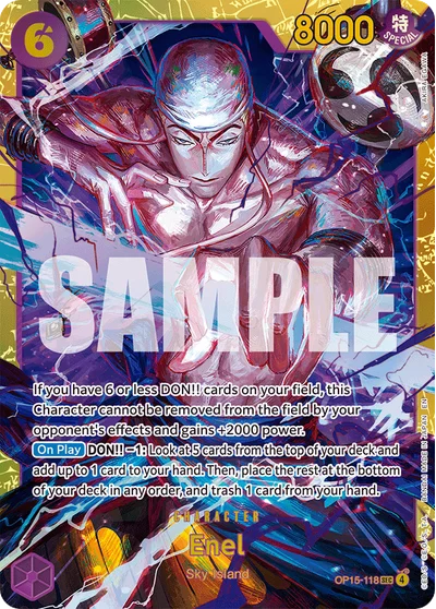 Enel 118 Adventure on Kamis Island One Piece Card