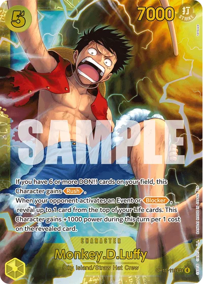 Monkey.D.Luffy 119 Adventure on Kamis Island One Piece Card