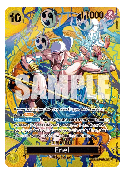 Enel EB02-052 Adventure on Kamis Island One Piece Card