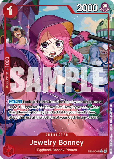Jewelry Bonney (altArt) EB04-002 Adventure on Kamis Island One Piece Card