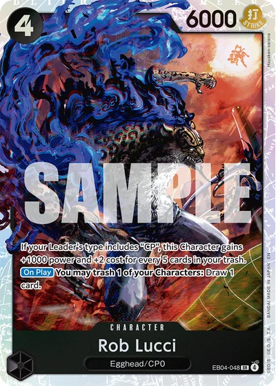 Rob Lucci EB04-048 Adventure on Kamis Island One Piece Card