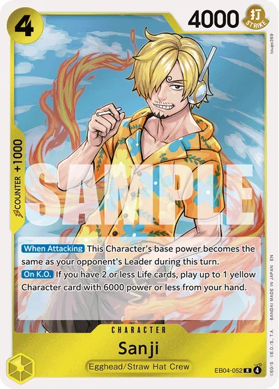 Sanji EB04-052 OP15 One Piece TCG Card