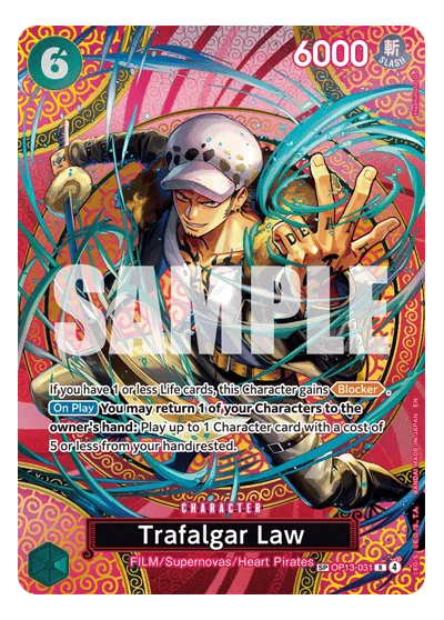Trafalgar Law (specialAltArt) OP13-031 OP15 One Piece TCG Card
