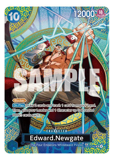 Edward.Newgate (specialAltArt) OP13-042 OP15 One Piece TCG Card