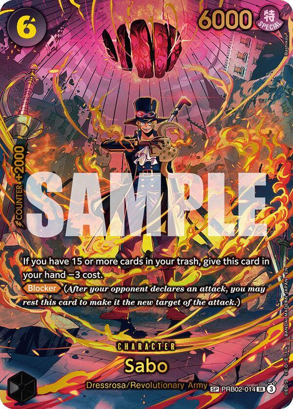 Sabo PRB02-014 Adventure on Kamis Island One Piece Card